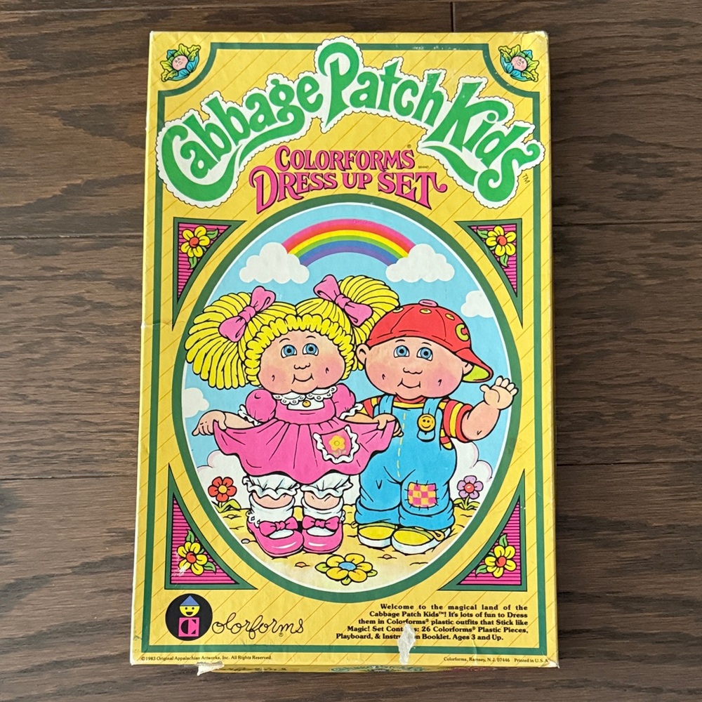 80s Cabbage Patch Kids Colorforms Dress Up Set
